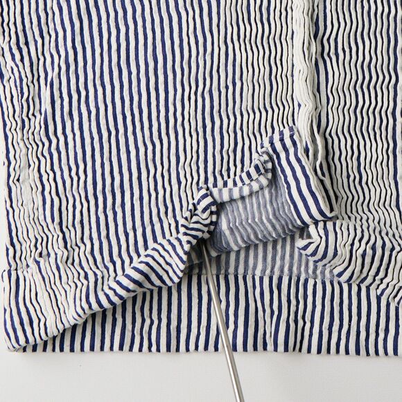 Just Female Blouse Shirt Women's Medium Striped Classic Resort Costal Preppy - Picture 6 of 8